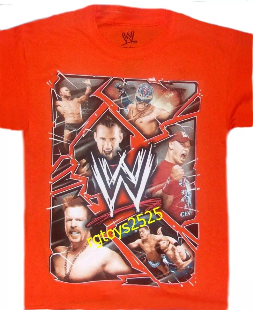 WWE Four Squares Collage Kid Size Red T-Shirt