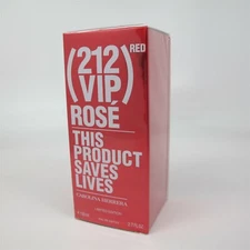 (212 VIP) RED ROSE This Product Saves Lives by Carolina Herrera 2.7 oz EDP Spray