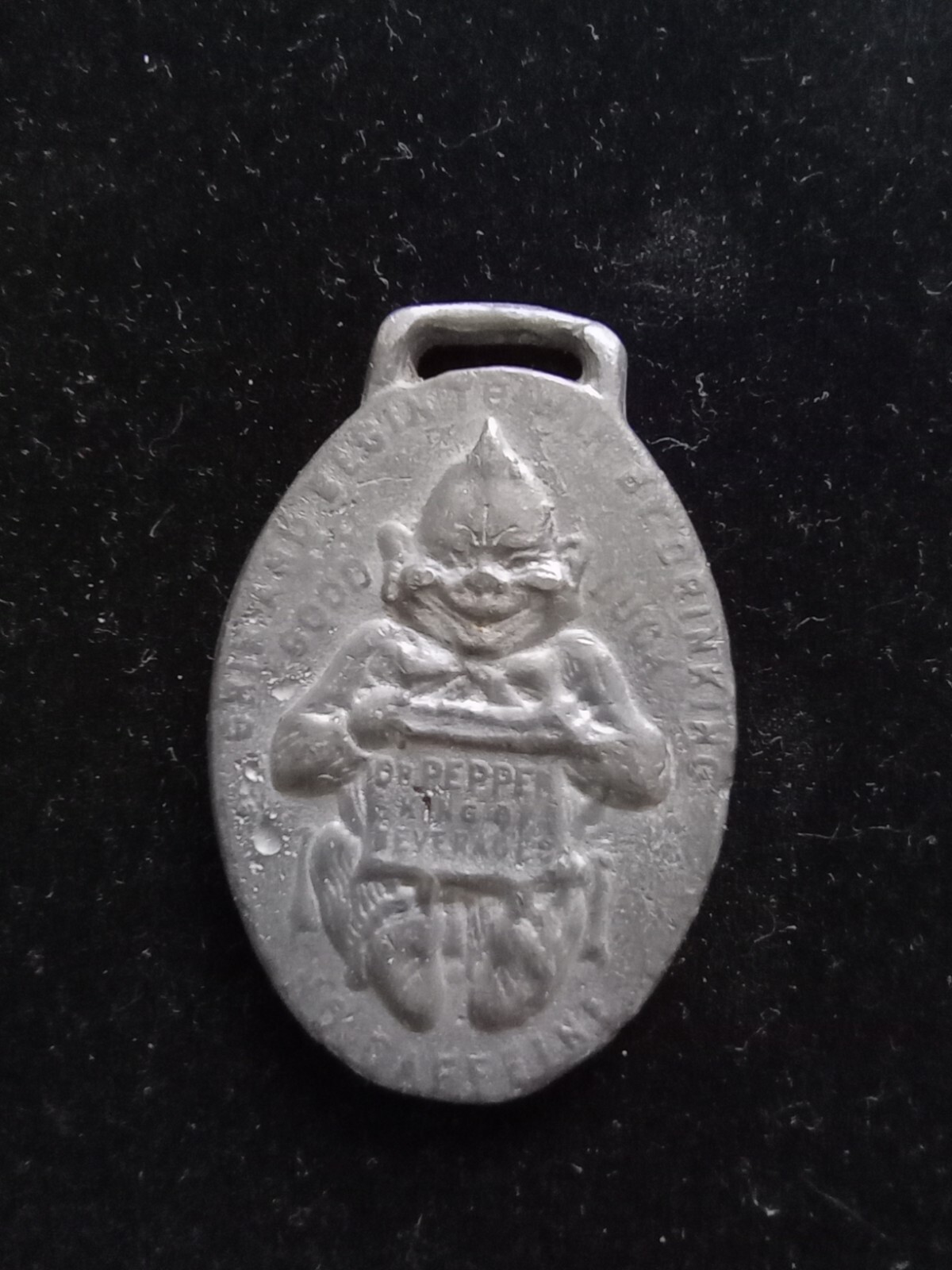 Llavero reloj plomo vintage Dr Pepper Soda publicidad