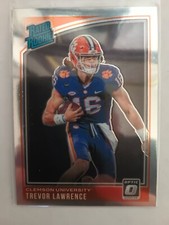 Trevor Lawrence RC 2021 Chronicles Draft Picks Rated Rookie Optic Orange #201