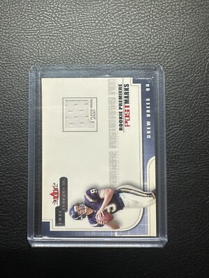 2001 Fleer Hot Prospects Rookie Premiere POSTMARKS #3 Drew Brees 1486/1775 