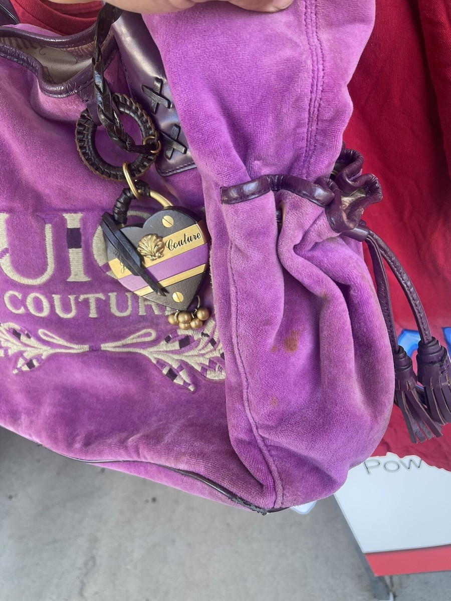Vintage Y2K Rare Juicy Couture Pink /purple Tote Bag Purse