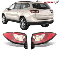 Driver+Passenger Tail Lights Fit For Chevrolet Traverse 2013-2017 Clear Lens