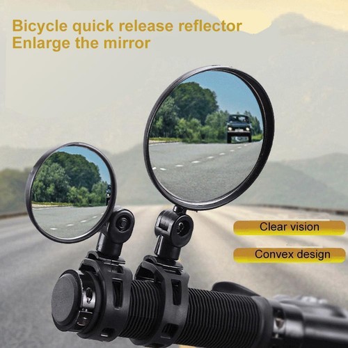 Bicycle Rearview Mirror Wide Angle ConvexMirror Bicycle Mirror C6I9 B6J6 - Picture 6 of 14