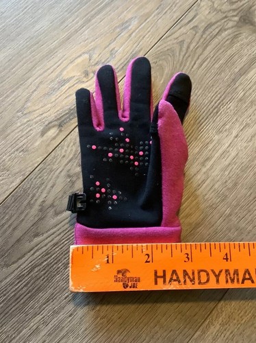 Head Kids Thermal Snow Gloves Youth Size S Small Pink Magenta Black Clasp VGUC - Picture 7 of 9