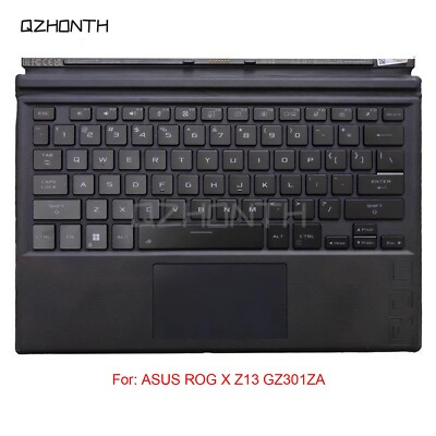 Used For ASUS ROG X Flow Z13 GZ301ZA (2022 Year) US Keyboard Palmrest w/ Backlit