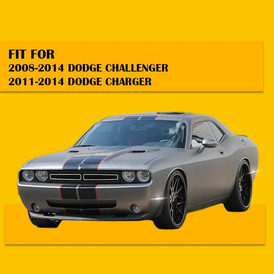 For 2011-2014 Dodge Charger White LED Smoked Rear Fender Side Marker Lights Lamp - Image 4 of 4