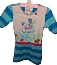 Mim-pi 🧚‍♀️süßes Mädchen Jersey Kleid🦢Sommerkleid 🧚‍♀️Gr.92/98🦢Schwan🧚‍♀Fee