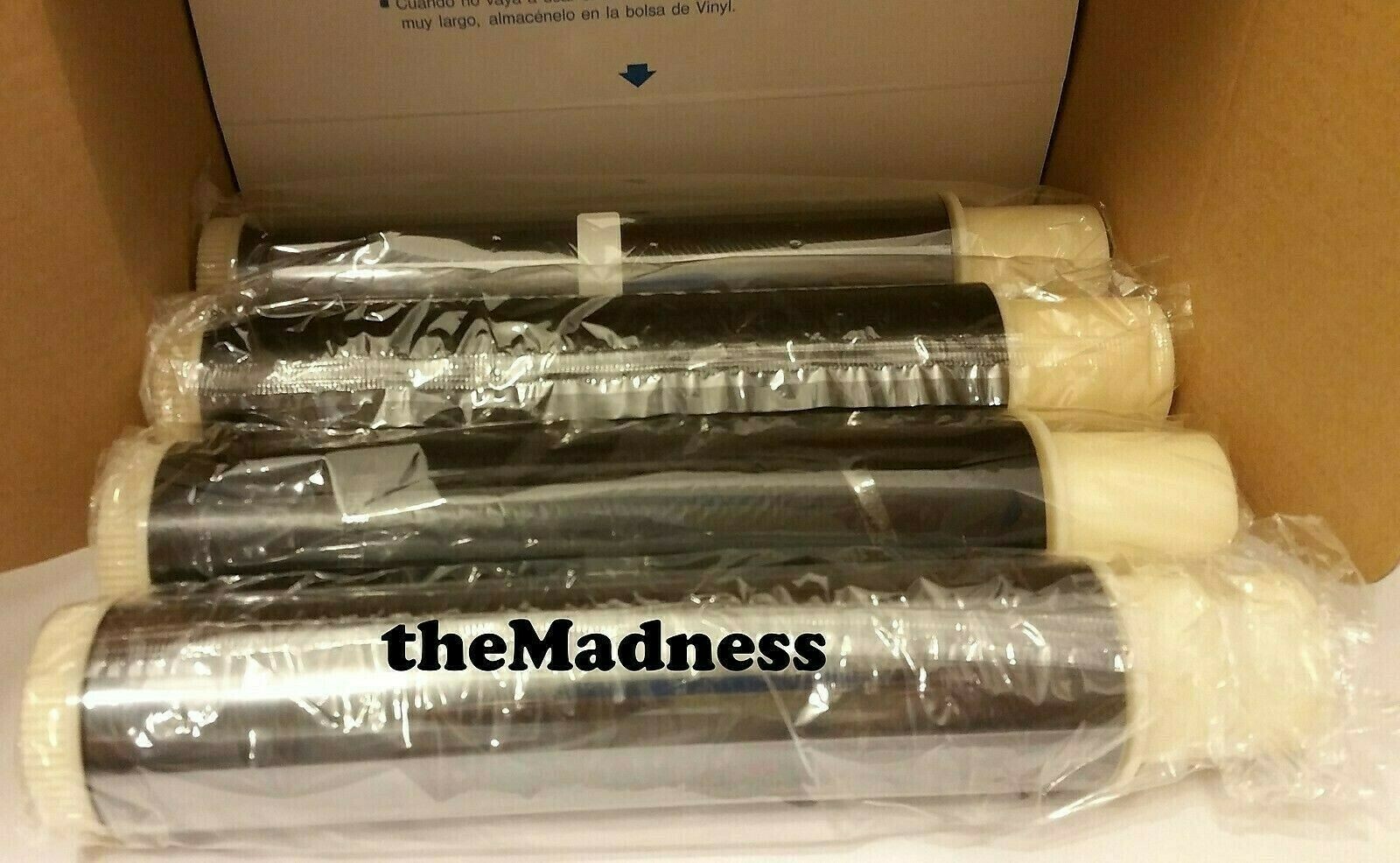 Lot 4 Vintage Rolls Genuine Canon Thermal Transfer Ribbon Black Fax610/620/630
