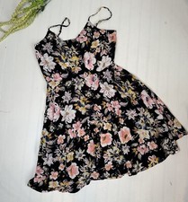 Old Navy Dress Women’s Medium M Floral Fall Black NWT New