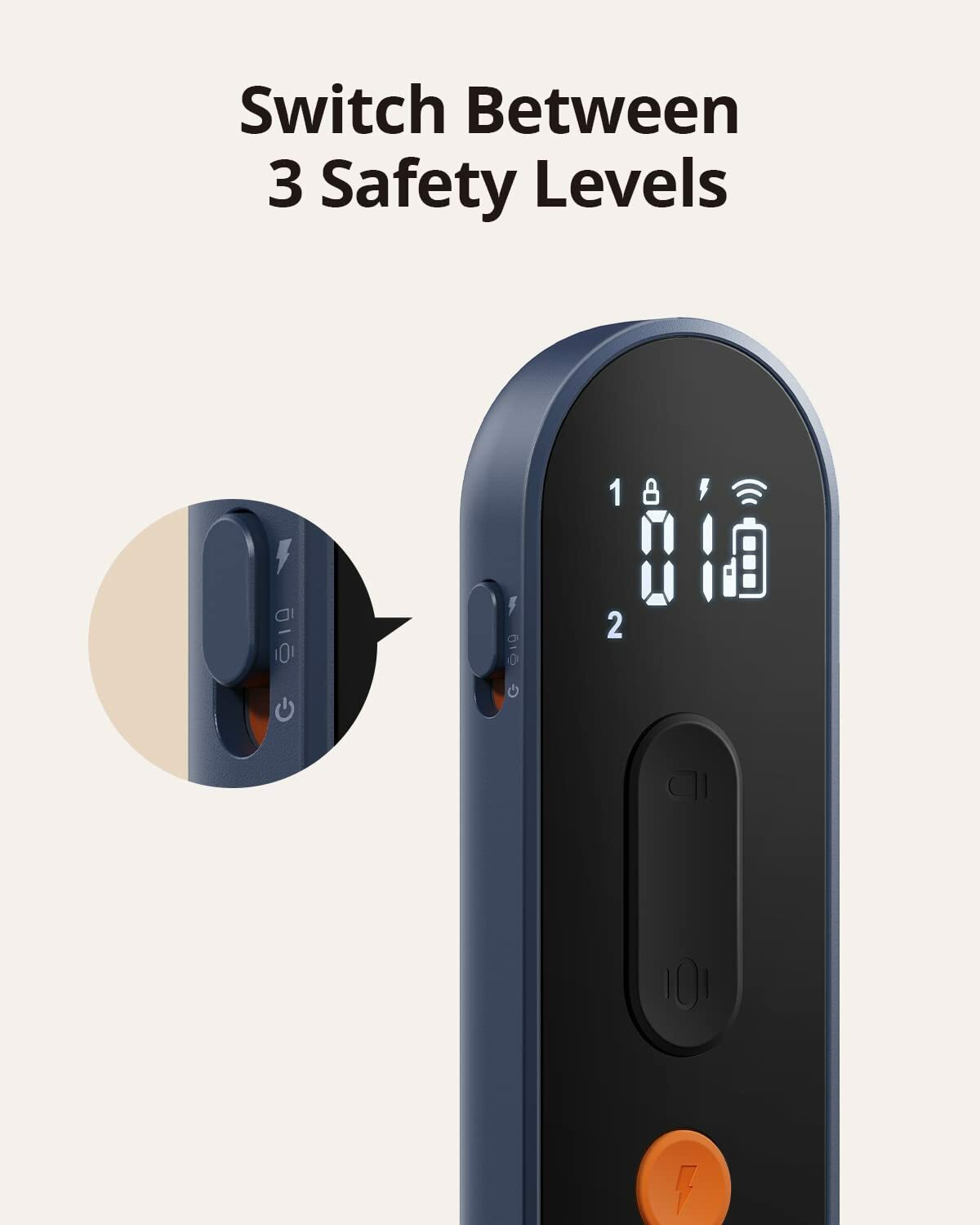 eufy Pet Dog Training Collar Rechargeable Adjustable IPX7, 3 Safe