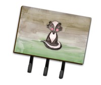 Caroline's Treasures Badger Watercolor Leash Or Key Holder on sale Caroline's Treasures Badger Watercolor Leash Or Key Holder on sale
