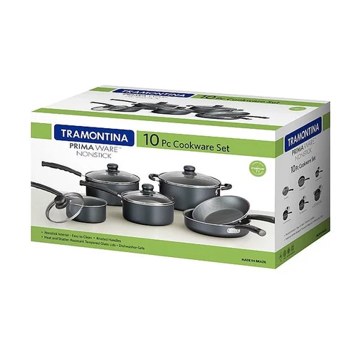 Juego de utensilios de cocina antiadherentes Tramontina Primaware, 10 piezas - Imagen 2 de 4