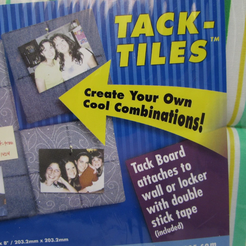Day Runner Tack Tiles 4 Pack Photos Message Board Locker Wall Organize 8x8 NEW - Image 3 of 4