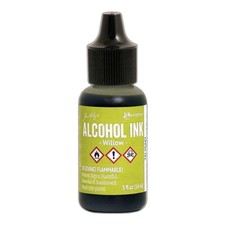 Ranger, Tim Holtz, Alcohol Ink, Willow Alcohol Ink, .5 fl oz, Light Green Ink