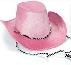 pink cowboy hat