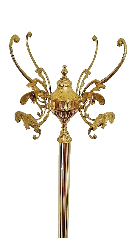 Garderobenständer Kleiderständer Messing Garderobe drehbare Krone - Image 4 of 4