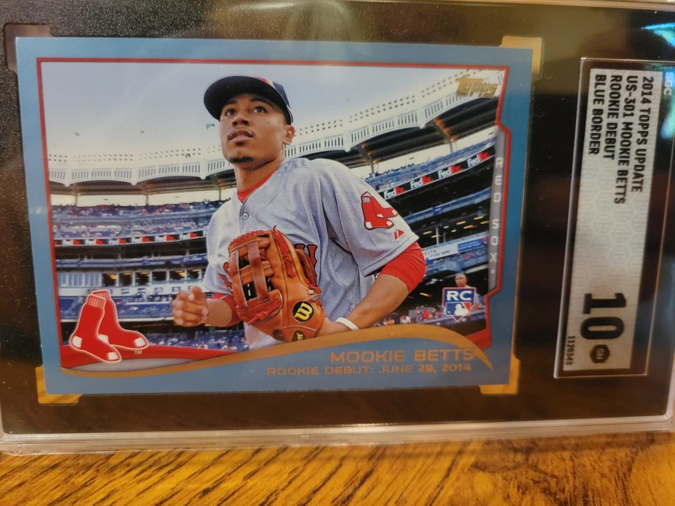 Mookie Betts 2014 Topps Update Us-301 Walmart Blue SGC 10 - Image 2 of 3