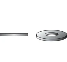 300 Hillman Stainless Steel 1/4 in.   Flat Washers 300 PK