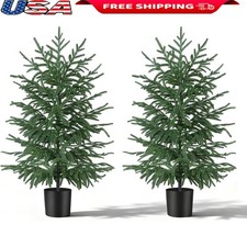 Lifelike Norfolk Pine Artificial Christmas Tree Indoor Outdoor Holiday Decor New