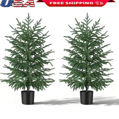 Lifelike Norfolk Pine Artificial Christmas Tree Indoor Outdoor Holiday Decor New