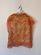 1960s Rayon Square Scarf Made In Japan Retro Print