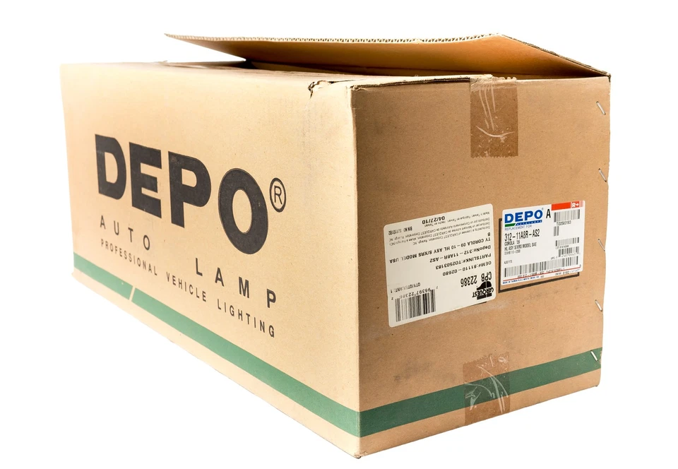 Depo Maxzone Front Right Head Lamp Assembly Fits 09-10 Toyota Corolla Part 22386 - Image 2 of 4