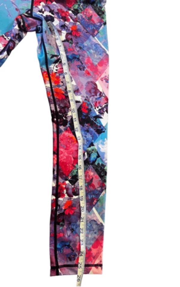 Nicole Miller New York Active Floral Leggings Size S - Image 4 of 4