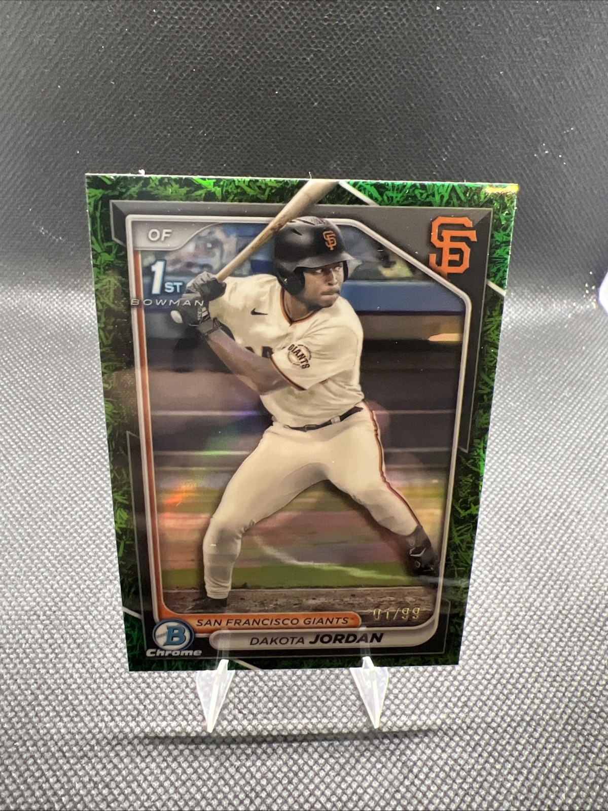 2024 Bowman - Chrome Dakota Jordan #BDC-71 Green Grass 1/99