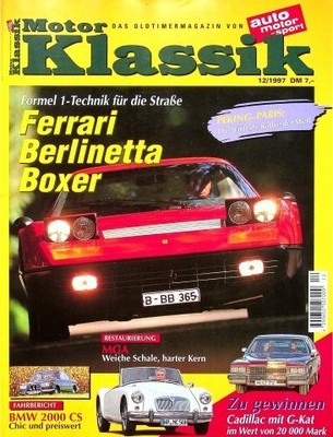 3) Motor Klassik 12/1997 - Alfa Romeo GTV 6 2.5 mit  - MGA Roadster mit 68PS Res