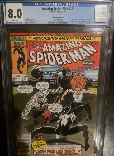 Amazing Spider-Man #283 Newsstand Edition CGC 8.0 First Appearance Of Mongoose