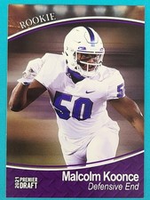 2021 SAGE Premier Draft Purple RC #115 Malcolm Koonce Buffalo FOOTBALL Card R7