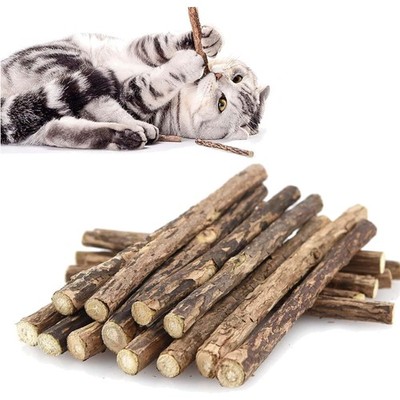 30 Stück Matatabi Silvervine Sticks - Natürliche Katzenminze Kauspielzeuge fü...