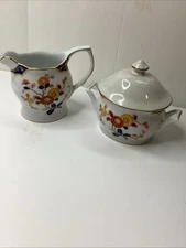 Premiere Canton Fair Creamer and Sugar bowl with lid