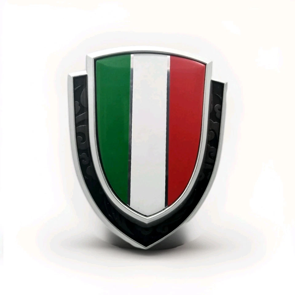 3D Italien Wappen Metall KFZ Aufkleber Sticker Auto  Logo Emblem - Bild 4 von 4