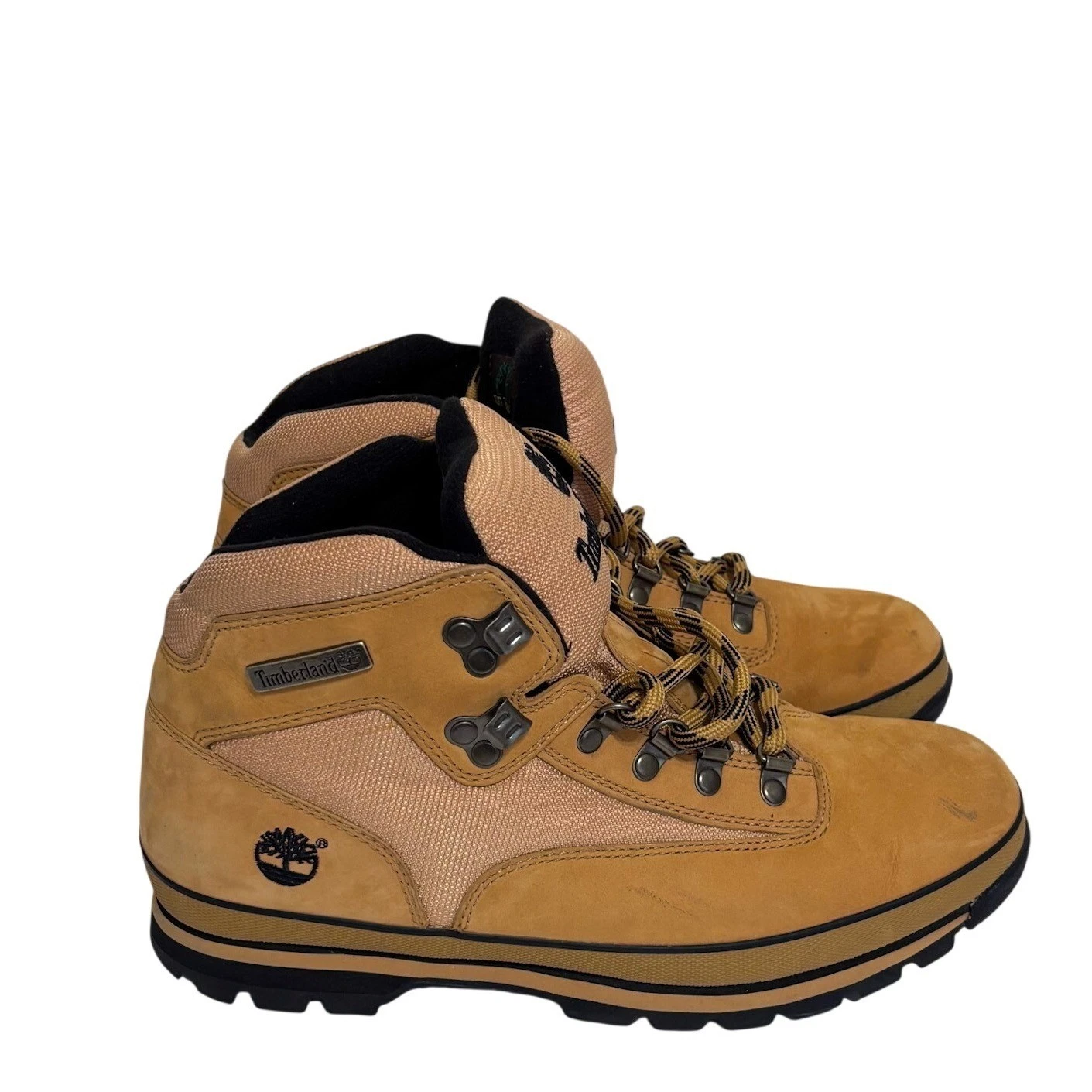Timberland Mens Euro Hiker Boots Size 10M Wheat Brown Suede Canvas Gorpcore Work
Opens in a new wind