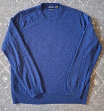 Polo Ralph Lauren Washable Cashmere Crewneck Sweater Blue Men's L