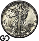 1940-S Walking Liberty Half Dollar, Choice AU++, Better San Francisco Date