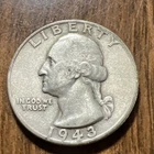 1943 WASHINGTON QUARTER POPULAR DATE Actual Coin Great Details Good Addition