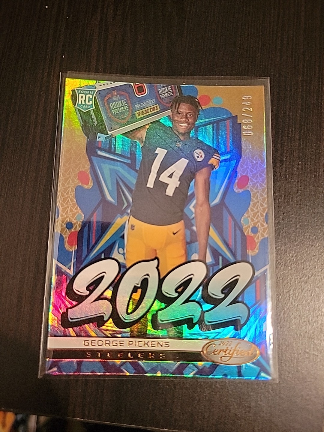 George Pickens Panini Certified 2022 #202213 Mirror Bronze