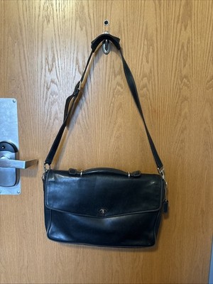 Coach Vintage Black Lexington Leather Shoulder Bag Tote 6457 2005