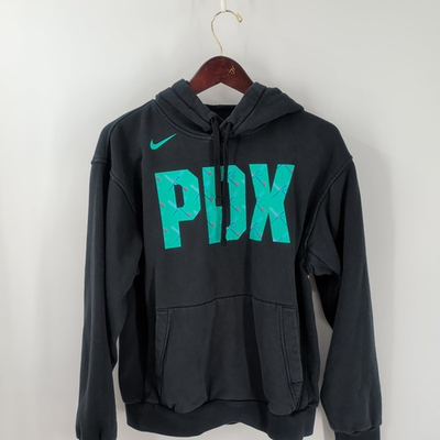 #ad Portland Trail Blazers PDX NBA Nike Mens Black Graphic Pullover Hoodie Size S $28.79