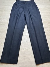 Vintage Pendleton Virgin Wool Trousers Womens 10 Black High Rise USA Made