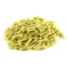 MR DJ BC1210Y 100 pcs 12-10 Gauge AWG Yellow insulated Nylon crimp terminals