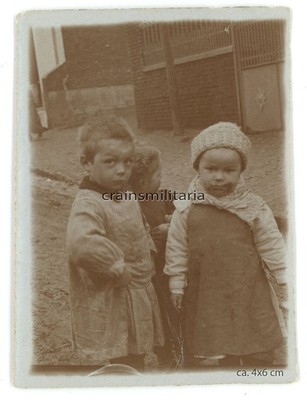 Genuine Photo Portrait French Children in VIMY b. Arras Lens France WW1