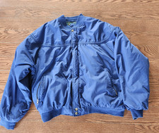 Vintage la paz by catalina mens bomber jacket zip up navy pockets