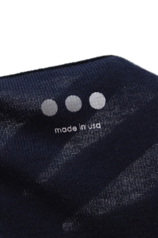 Camiseta deportiva básica Three Dots para mujer azul oscuro manga corta talla L Foto 4 de 4