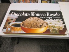 Baskin Robbins ice cream 1983 store display sign CHOCOLATE MOUSSE ROYALE 1 