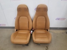 97 Mazda Mx-5 Miata Rwd 1.8l Front Seat Set Tan Leather Buc-m See Images Oem