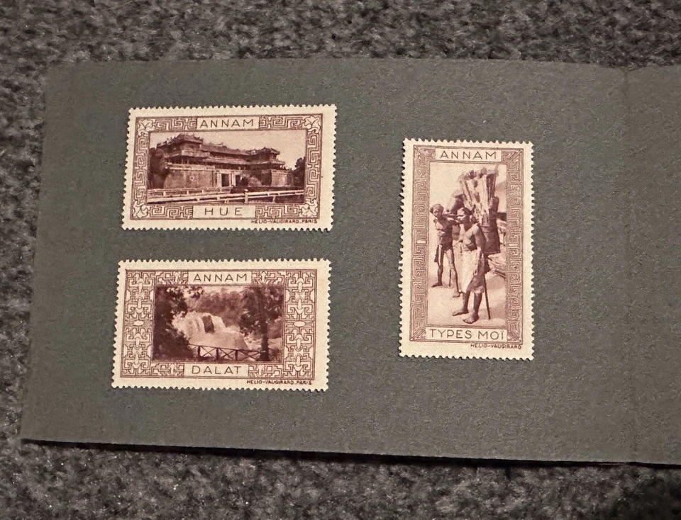 RARO COCHINCHINE VIETNAM INDOCHINA TURISMO CENICIENTA CARTEL SELLOS FOLLETO Foto 4 de 4